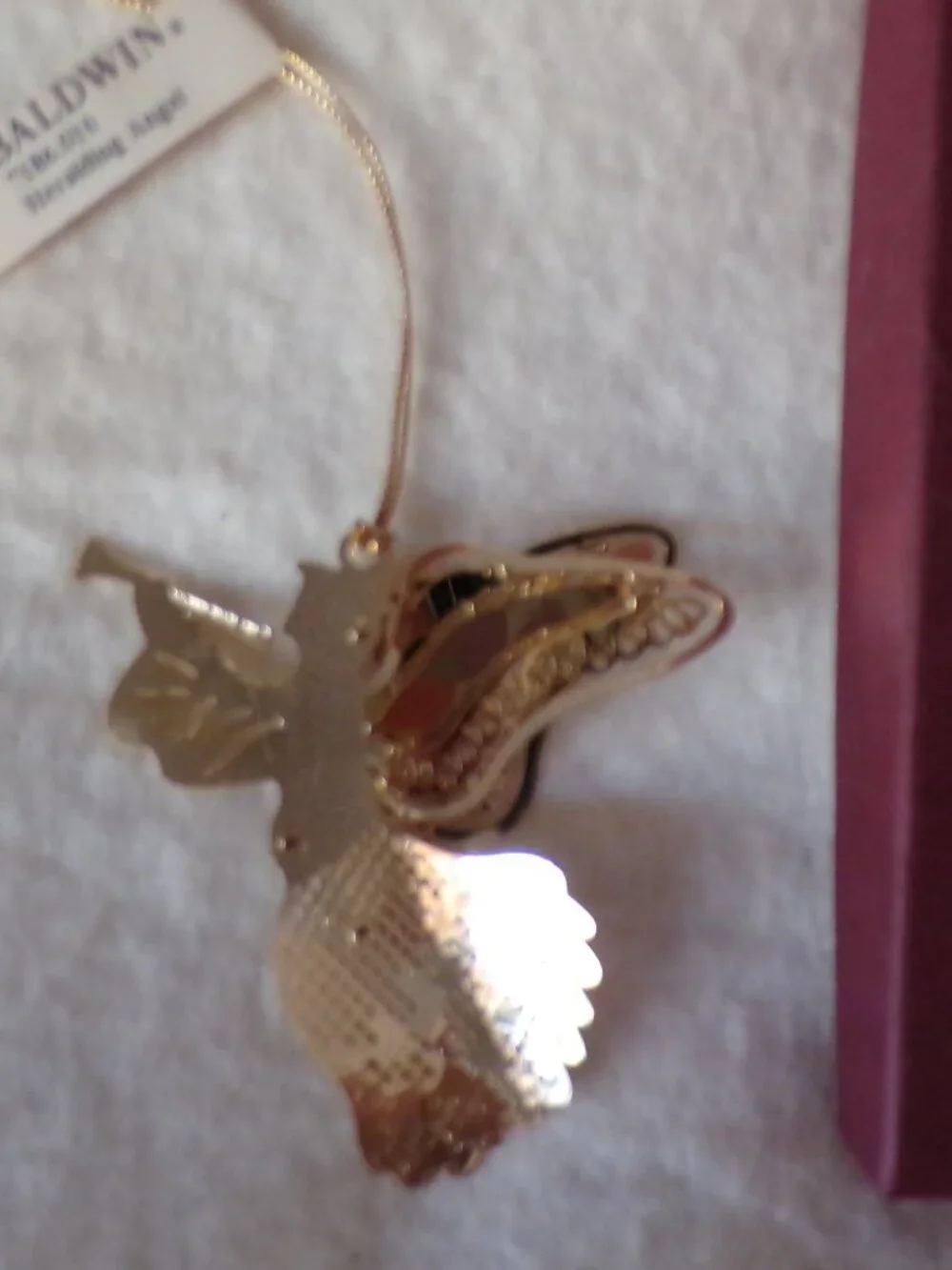 Baldwin Brass Heralding Angel 24KT Gold Finished Brass